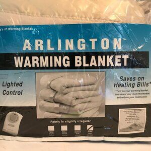 Sunbeam Electric Heated Blanket King Size Cream With Lighted Dual Control